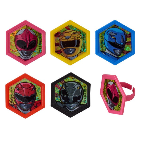 Power Rangers Morphinominal Cupcake Rings - 12 Rings – Frans Cake and Candy