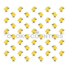 2 Piece Little Chicks Stencil Set