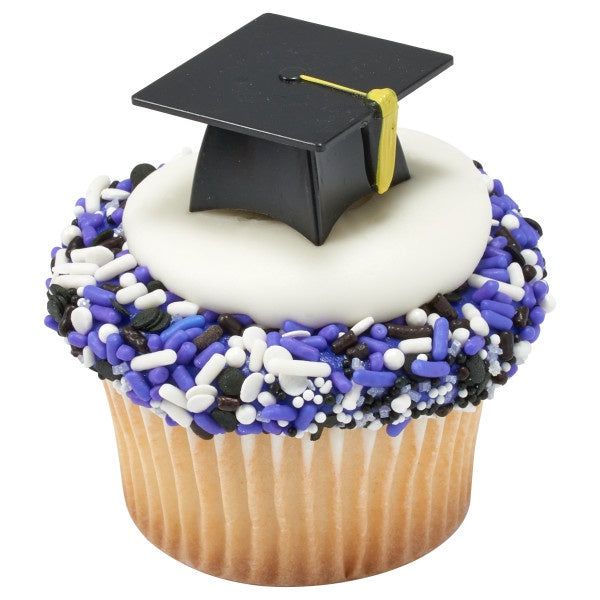 3D Grad Graduation Hat Cupcake Pick