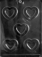 Hollow Hearts Chocolate Mold