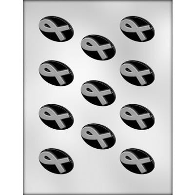 Awareness Ribbon Oval Chocolate Mold
