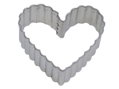 Fluted Heart Cookie Cutter - 2.5"