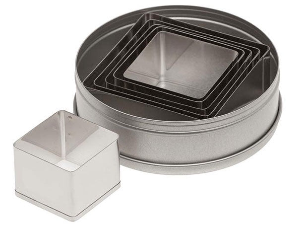 Ateco 6 Piece Square Cutter Set