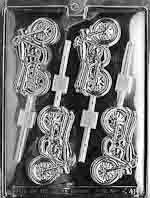 Motorcycle Lollipop Chocolate Mold (4 Cavities)