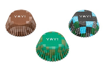 Minecraft Inspired Bake Cups - 300 Cupcake Liners