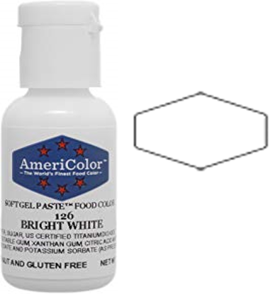 Bright White, Americolor Soft Gel Paste Food Color, .75oz