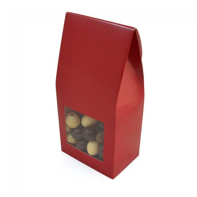 Red Gable Top Candy Box, 1 Piece Folding Box