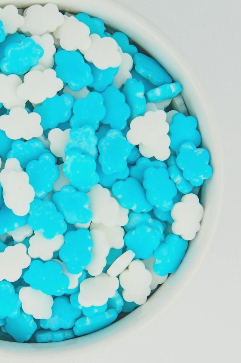 Blue and White Cloud Candy Sprinkles