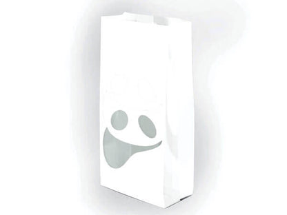 Ghost Halloween Cellophane Treat Bags - 4x2.5x9.5 | 10 Pack