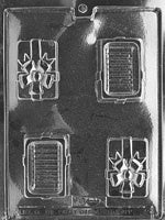 Small Pour Box With Bow Chocolate Mold