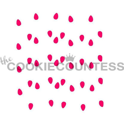 2 Piece Christmas Lights Stencil Set