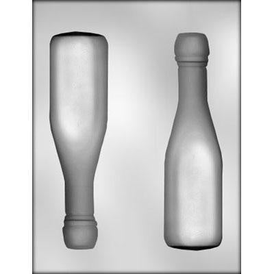 Large 3D Champagne Bottle Chocolate Mold