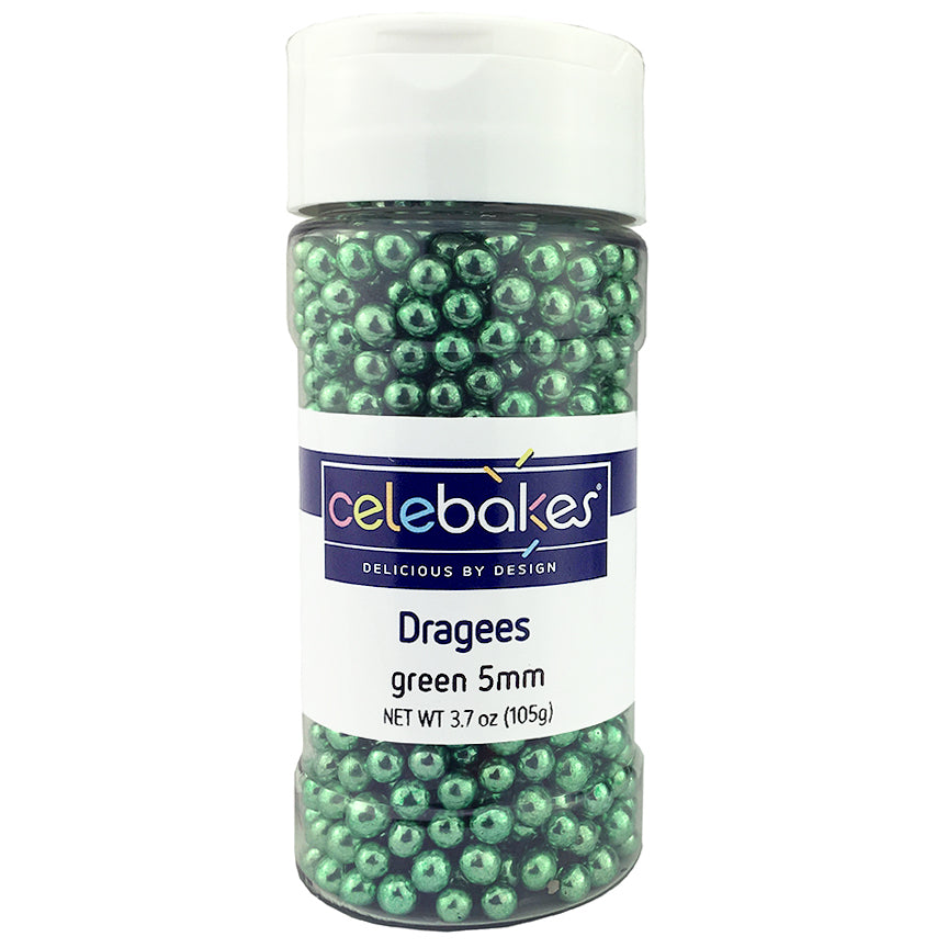 Celebakes Green Dragees - 5MM