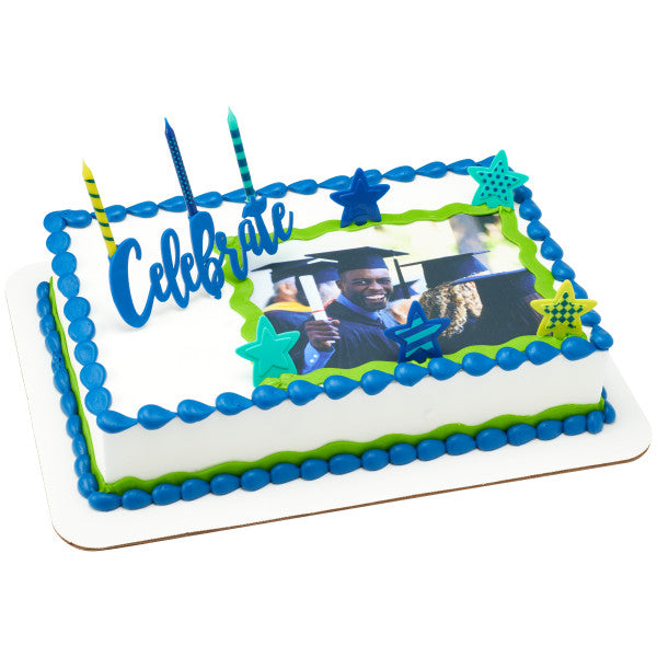 Celebrate Candle Holder - Blue