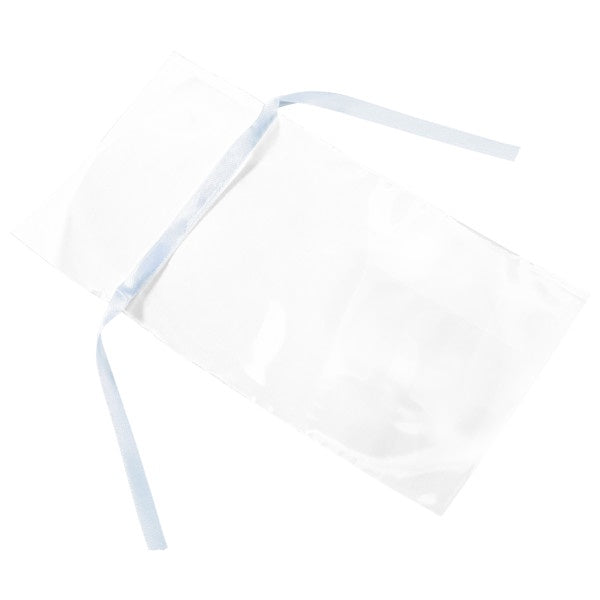 Clear, Cellophane Treat Bags, 4x7 with White Ribbon - 50 Bags