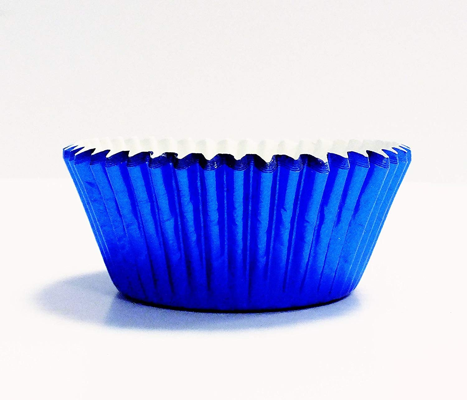 Metallic Blue, Foil Lined Cupcake Cases - 30 Cupcake Liners