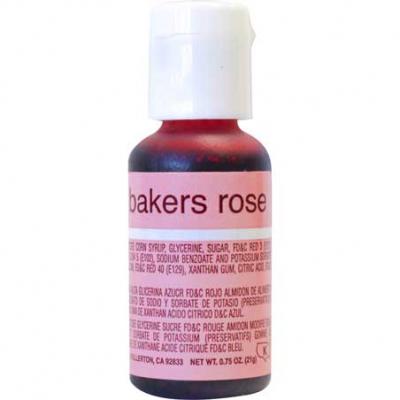 Bakers Rose, Chefmaster Liqua-Gel Food Color, .70oz