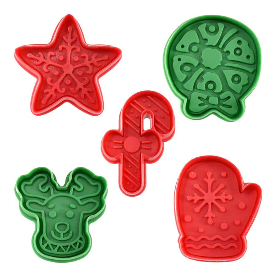 Christmas Cookie Cutter Stamps - 5 Piece