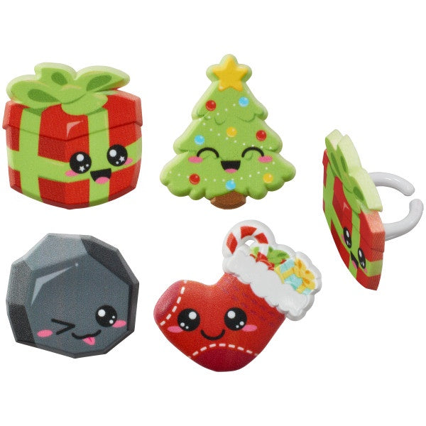 Christmas Cuties Cupcake Rings - 12 Cupcake/Cake Rings