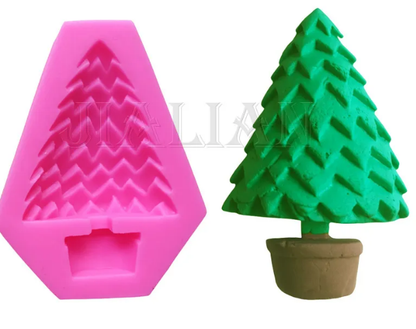 Christmas Tree Silicone Mold (2.25 inches)