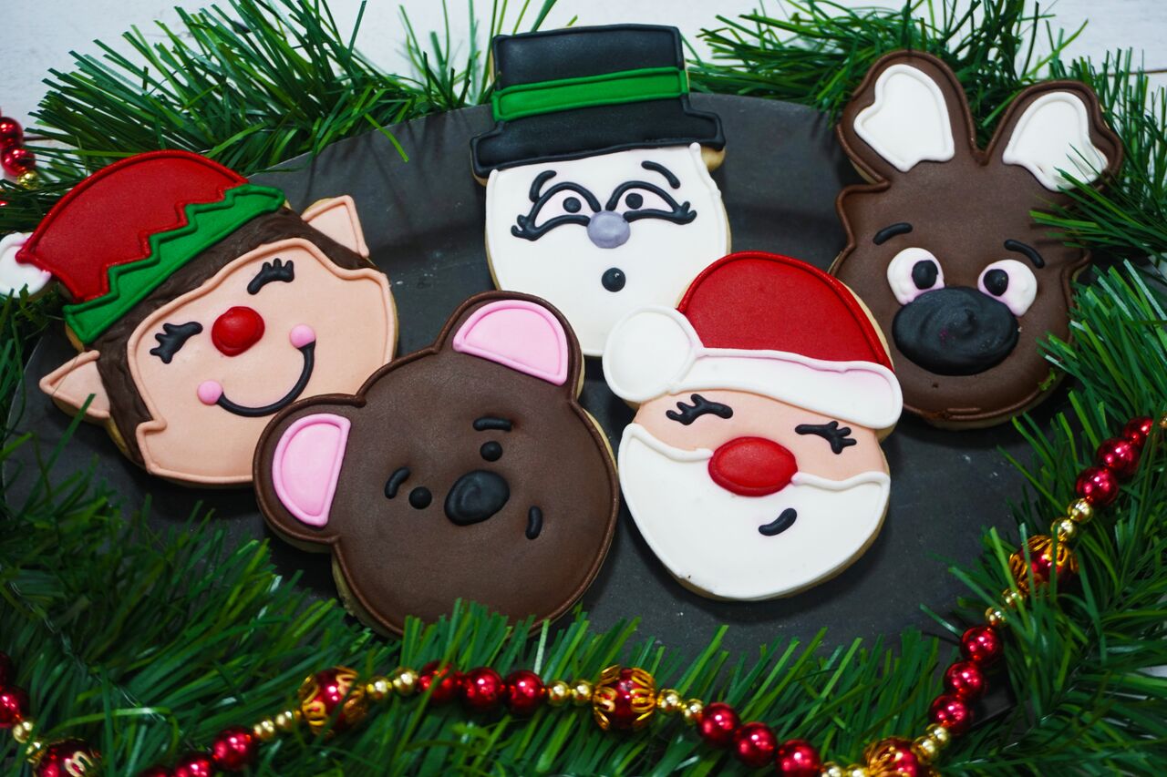 10 Piece Christmas Fun Faces Cookie Cutter Set