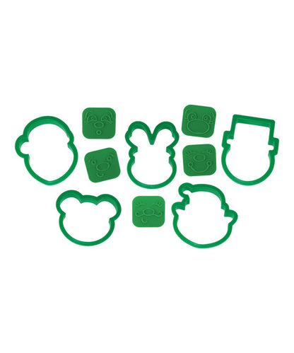 10 Piece Christmas Fun Faces Cookie Cutter Set