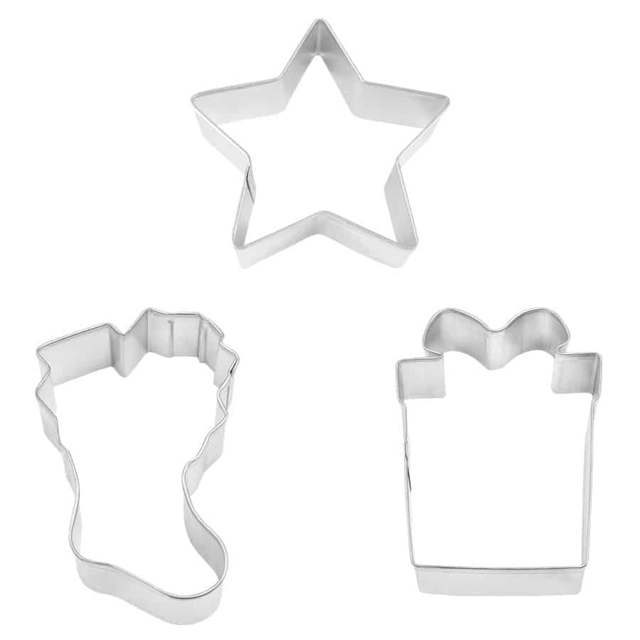 Good Tidings, 3 Piece, Christmas Cookie Cutter Set