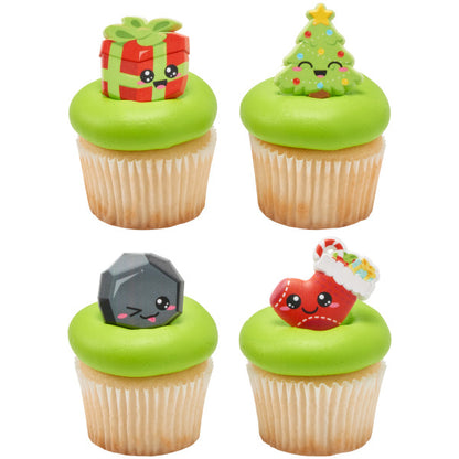Christmas Cuties Cupcake Rings - 12 Cupcake/Cake Rings
