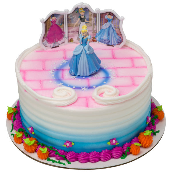 Disney Princess Cinderella Transforms Cake Topper Set