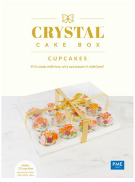 PME Crystal Clear Cupcake Box, 12 Count