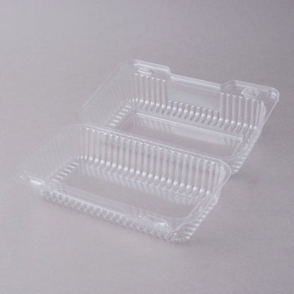 Rectangle Shaped Single Cake Slice Plastic Container
