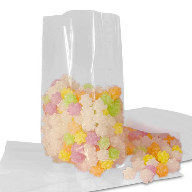 5x3x11.5 Clear, Cellophane Treat Bags | 10 Pack