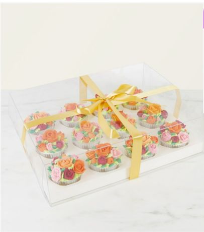 PME Crystal Clear Cupcake Box, 12 Count