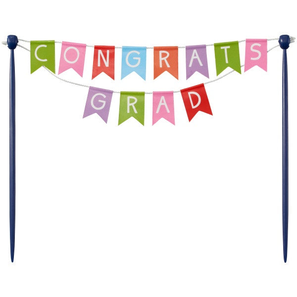 Congrats Grad Banner Cake Topper