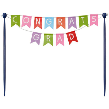 Congrats Grad Banner Cake Topper