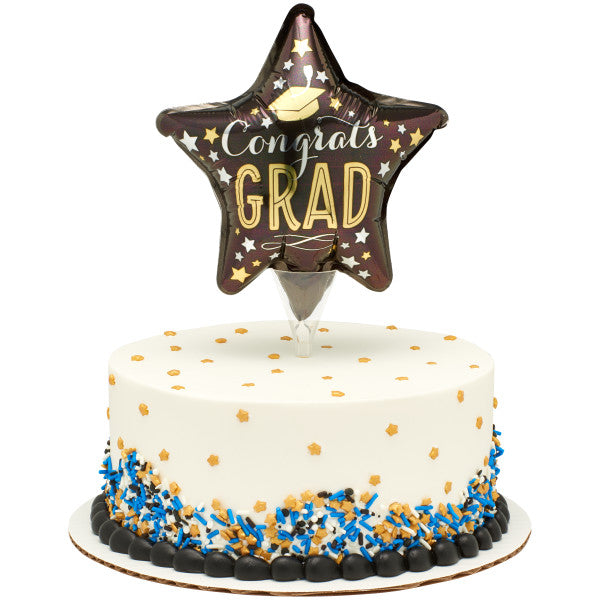 Congrats Grad Star Inflatable Cake Topper