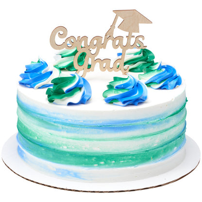 Wood-Based Congrats Grad Cake Topper