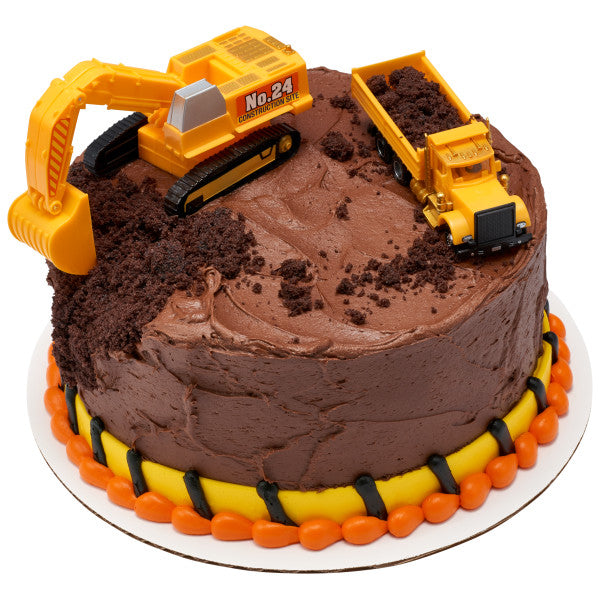 Construction Dig Cake Topper Set