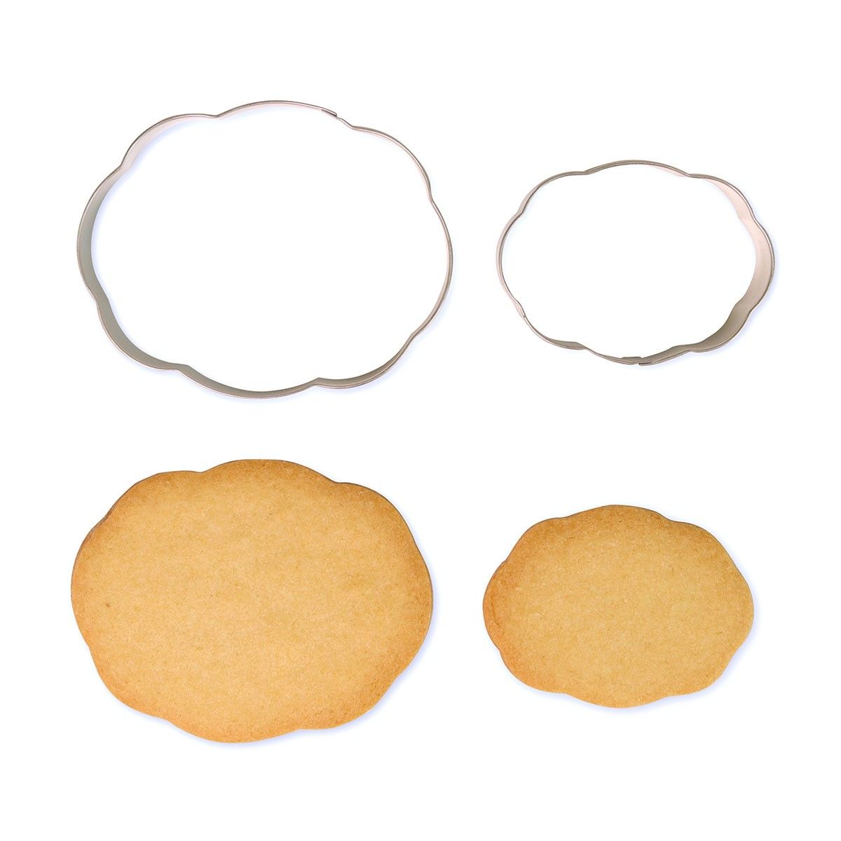 Rounded Plaque Cookie Cutter - Set of 2