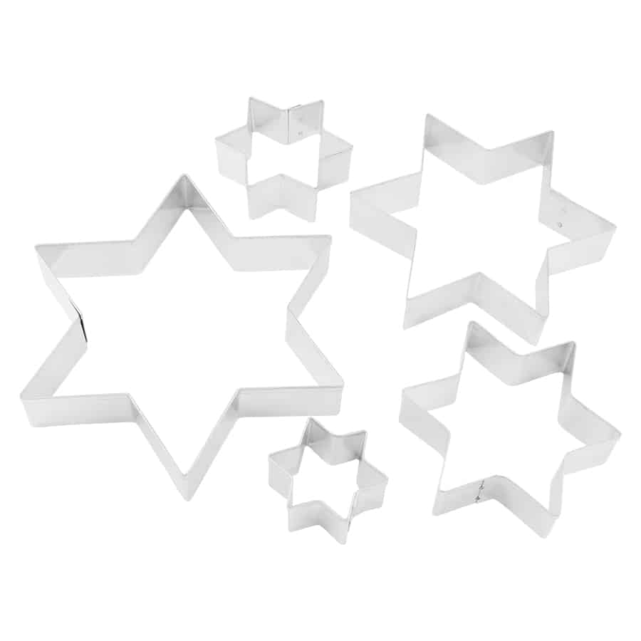 6 Point Star Cookie Cutter Set