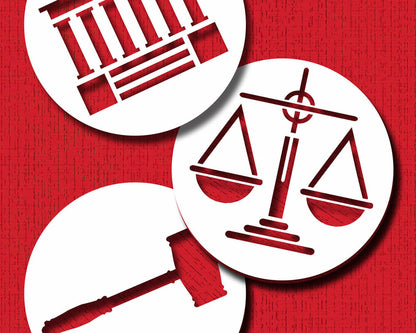 Law & Justice Stencil Set