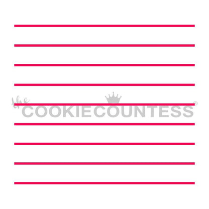 Notebook Stripes Stencil