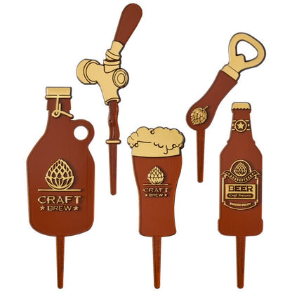 Craft Brew Cake Topper Set