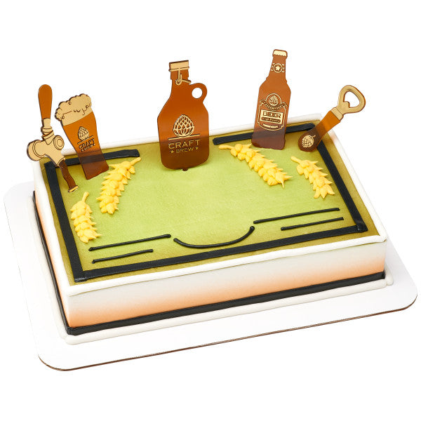 Craft Brew Cake Topper Set