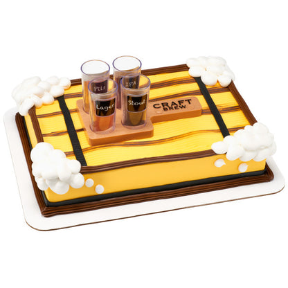 Craft Brew Flight Cake Topper Set