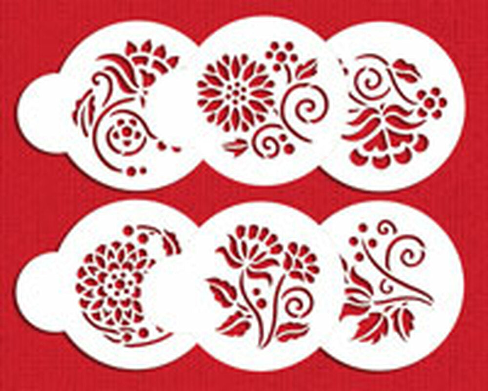Crewel Flower Stencil Set