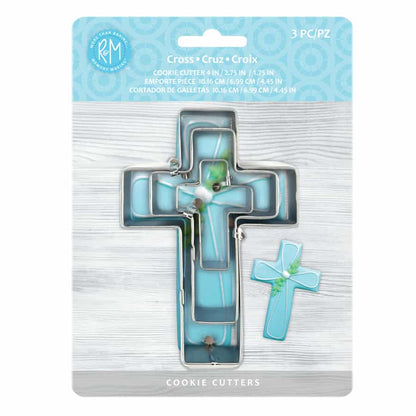 3 Piece Cross Cookie Cutter Set
