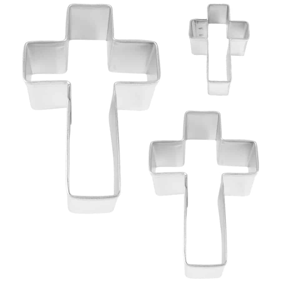3 Piece Cross Cookie Cutter Set