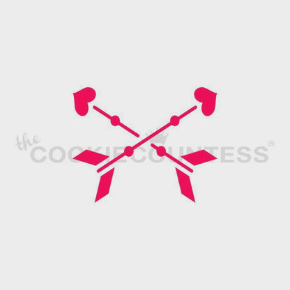 Crossed Arrows Stencil