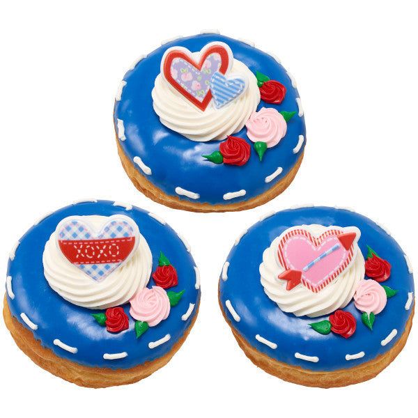 Cross My Heart Cupcake Rings, 12 Cupcake Rings